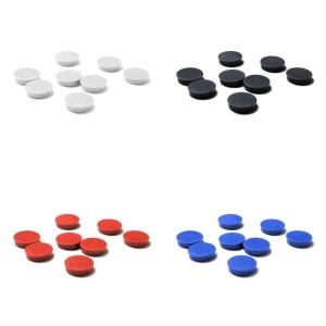 Set di 8 magneti da 20 mm per lavagna magnetica cancellabile