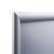 Ramka zatrzaskowa KRAST A0 (84,1 x 118,9 cm) aluminiowa srebrna z ostrym prostym narożnikiem rama ramka plakatowa OWZ ścienna na plakat na zdjęcia profil 25 mm