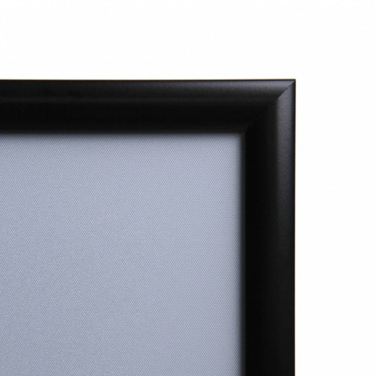 Ramka zatrzaskowa KRAST A3 (29,7 x 42,0 cm) aluminiowa czarna z ostrym prostym narożnikiem rama ramka plakatowa OWZ ścienna na plakat na zdjęcia profil 25 mm