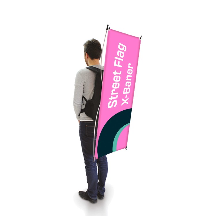 Street Flag - flaga mobilna, plecakowa X-BANNER