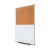 Tablica korkowa / aluminiowa 90 x 120 cm biała tablica suchościeralna tablica korkowa do urzędu szkoły biura do pisania markerem pisakiem suchościeralnym