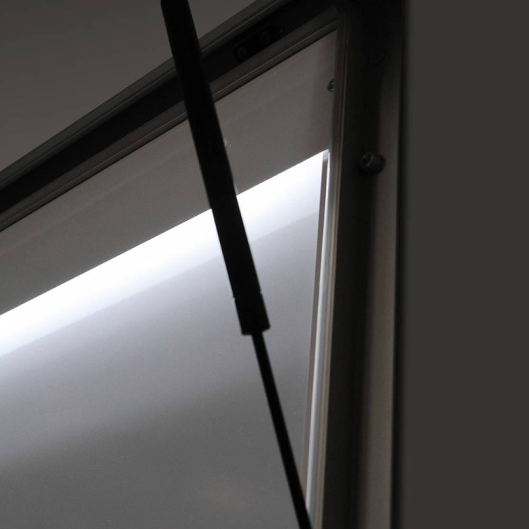 Zewnętrzna gablota magnetyczna ILLUMO A2 58x86 cm z podświetleniem LED zamykana na kluczyk do użytku zewnętrznego gablota zewnętrzna gablota ogłoszeniowa gablota informacyjna tablica ogłoszeń tablica informacyjna