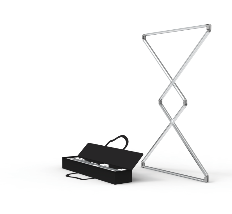 Stand prekonfigurowalny Express - Zestaw startowy 100x200 cm