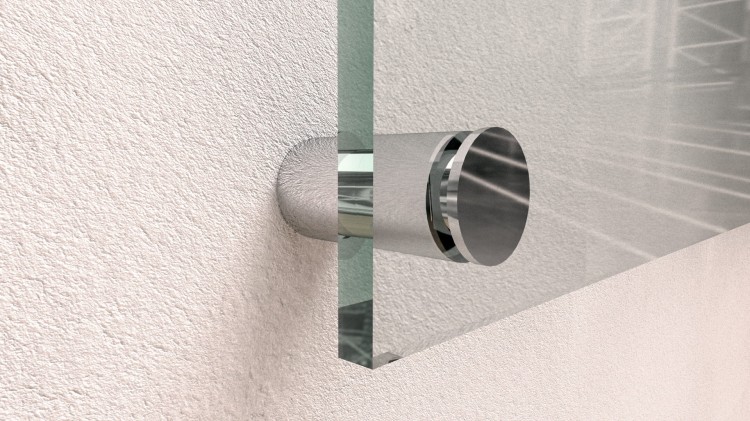 Dystans montażowy 13mm Ø Mosiądz Chrom 13x13