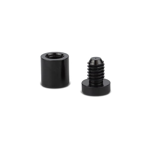 Dystans montażowy 19mm Ø Aluminium Czarny 19x25