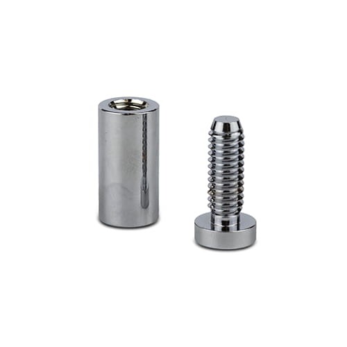 Dystans montażowy 13mm Ø Mosiądz Chrom 13x13