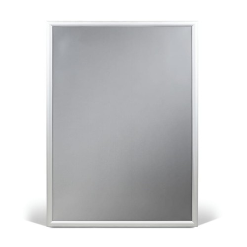 Ramka plakatowa OWZ A4 (29 x 21 cm) aluminiowa srebrna z prostym narożnikiem rama ramka plakatowa OWZ ścienna na plakat na zdjęcia profil 25 mm