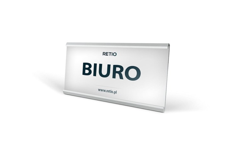 Przydrzwiowa tabliczka informacyjna LINO 50x180 mm