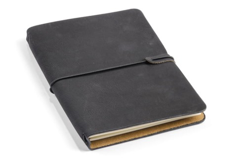 Notes RETRO A5 czarny z logo