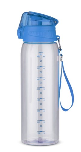 Bidon z miarką 900 ml KOLTER niebieski