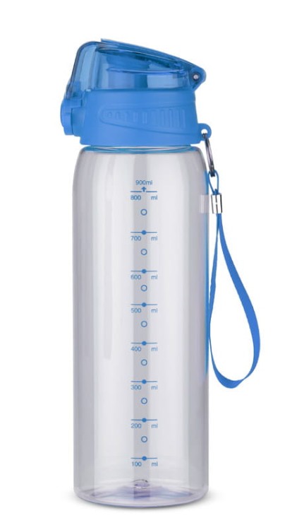 Bidon z miarką 900 ml KOLTER niebieski
