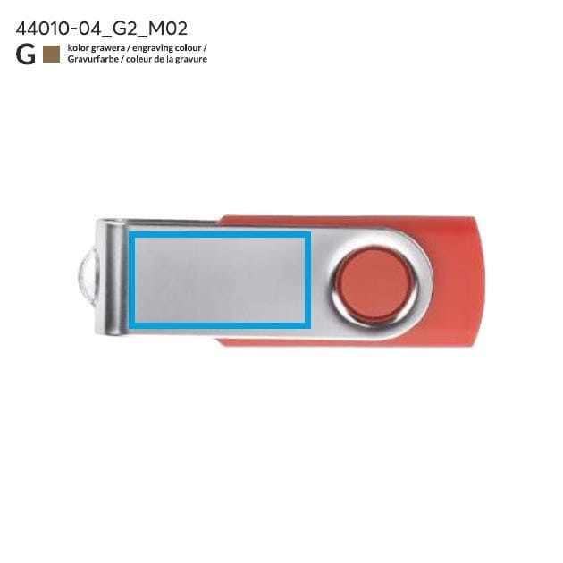 Pamięć USB TWISTER 4 GB czerwony
