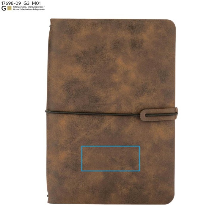 Notes RETRO A5 brązowy