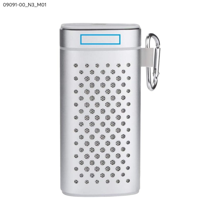 Głośnik bezprzewodowy z power bankiem SOUND 4000 mAh srebrny
