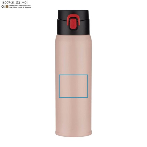 Kubek termiczny FADE 420 ml różowy