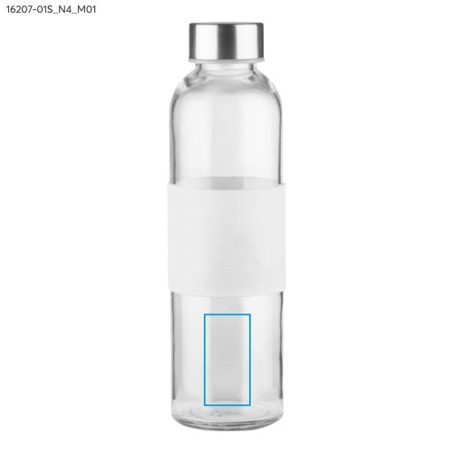 Butelka szklana GLASSI 480 ml biały