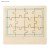 Puzzle drewniane WOODSY beżowy (naturalny)