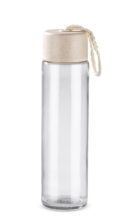 Butelka szklana SKINNY 350 ml beżowy (naturalny)