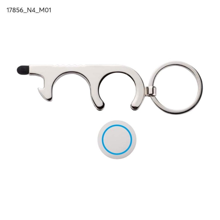 Brelok anti-touch TUS srebrny