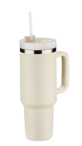 Kubek termiczny STANLI 1000 ml beżowy (naturalny) z logo