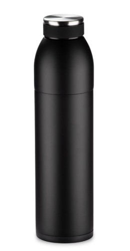 Butelka termiczna DUAL 550 ml czarny z logo