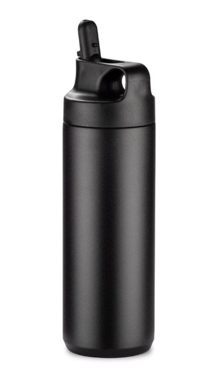 Bidon termiczny VELORA 500 ml czarny z logo