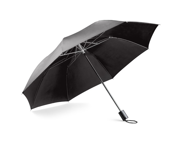 Parasol SAMER składany czarny z logo