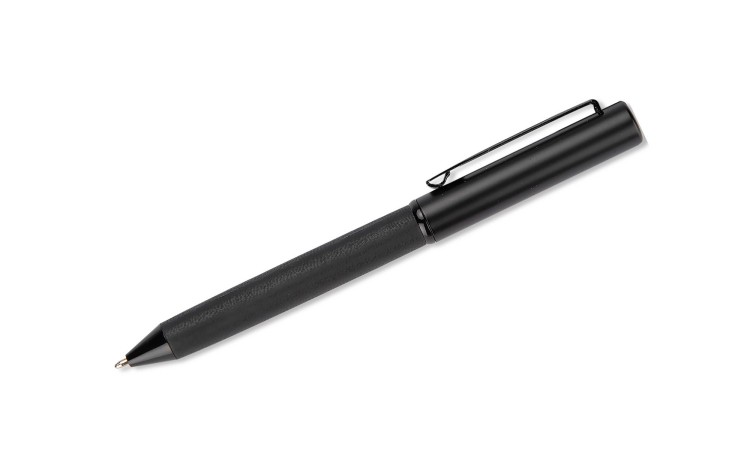 Zestaw - notes z długopisem ZENIX A5 czarny z logo