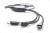 Kabel USB 3 w 1 LUX czarny z logo