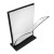 Dwustronny stojak akrylowy LINEO typu T format A4 (297x210 mm) informacyjny na ulotki, plakaty, broszury