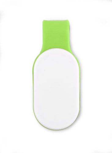 Lampka LED z magnesem CLIPSY zielony jasny z logo
