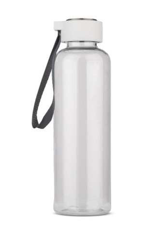 Butelka CLEAR 500 ml biały z logo