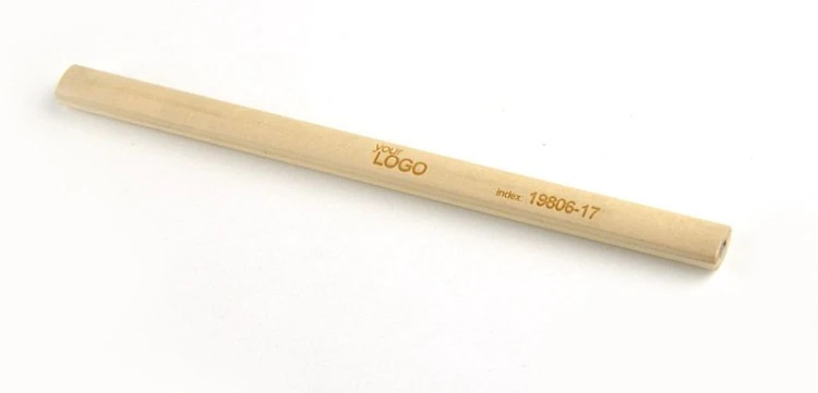 Ołówek stolarski BOB beżowy (naturalny) z logo