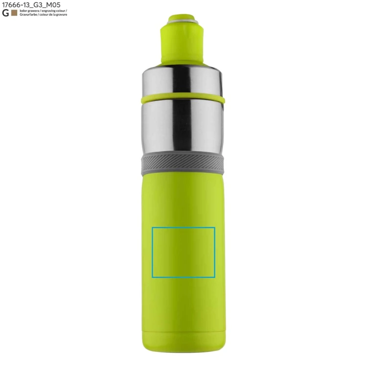 Bidon termiczny BREEZE 500 ml zielony jasny