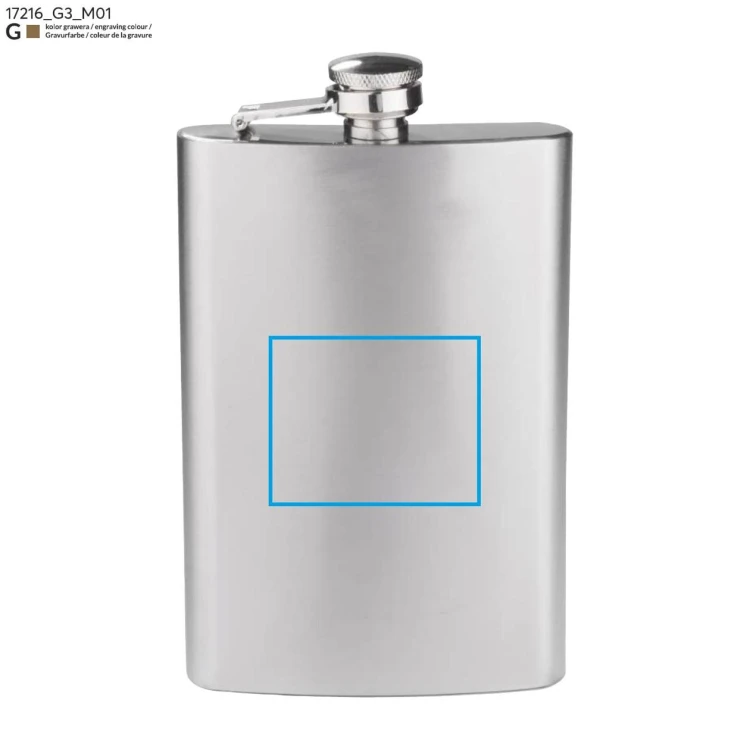Piersiówka NEVIS 240 ml srebrny