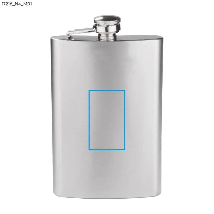 Piersiówka NEVIS 240 ml srebrny