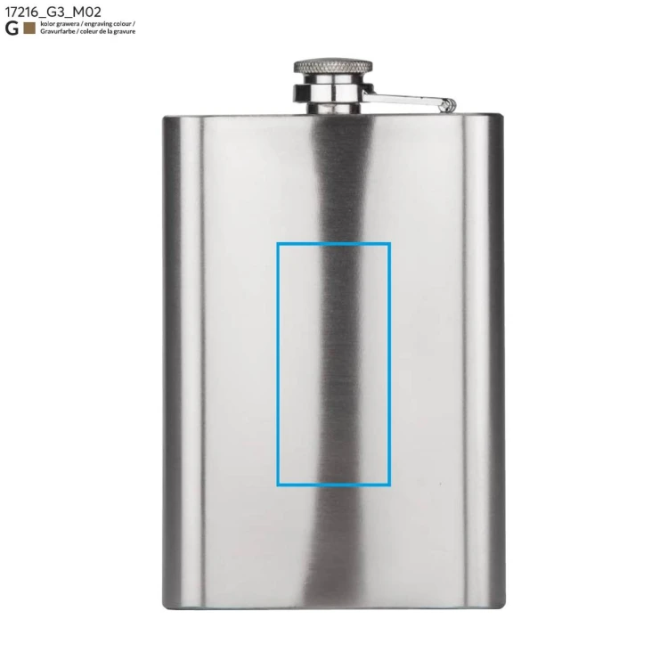 Piersiówka NEVIS 240 ml srebrny