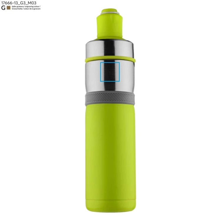 Bidon termiczny BREEZE 500 ml zielony jasny