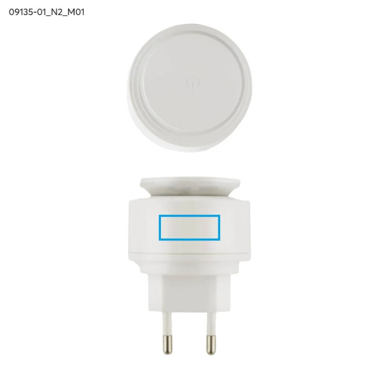 Ładowarka sieciowa USB z lampką nocną NOTTO biały