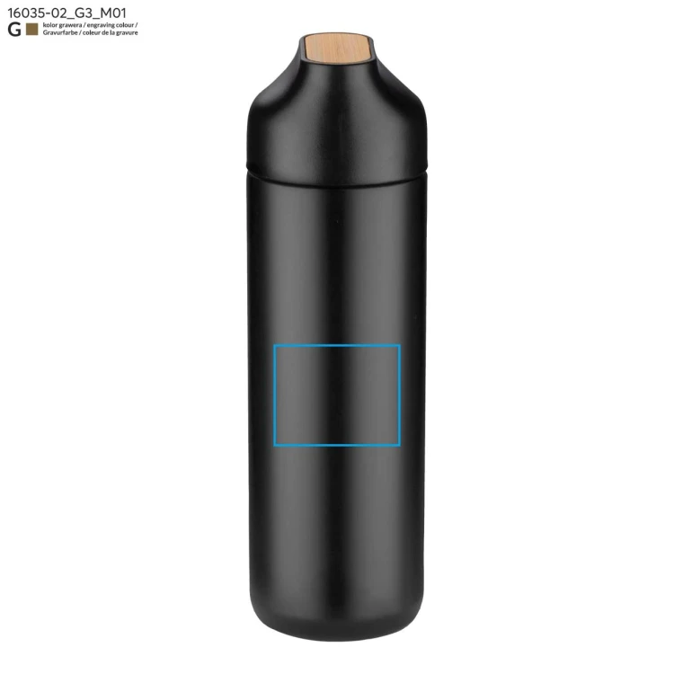 Butelka termiczna ELSA 600 ml czarny