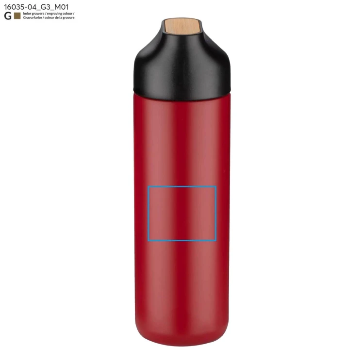 Butelka termiczna ELSA 600 ml czerwony