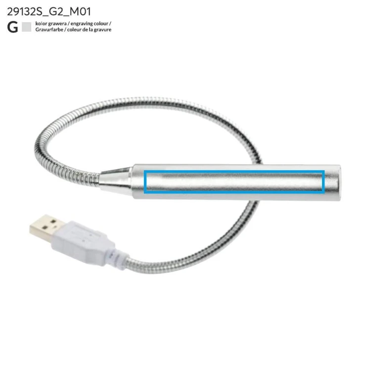 Lampka USB PROBE srebrny