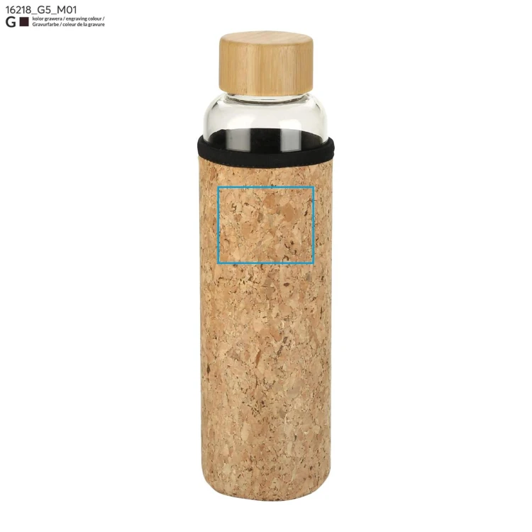 Butelka szklana VENI 550 ml przezroczysty