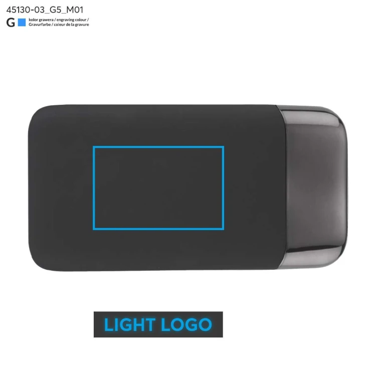Power bank MING 8000 mAh USB-C niebieski