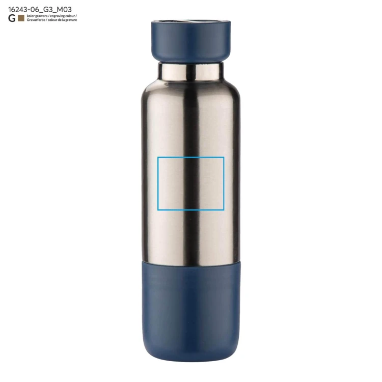 Butelka termiczna ze smyczką RON 500 ml granatowy