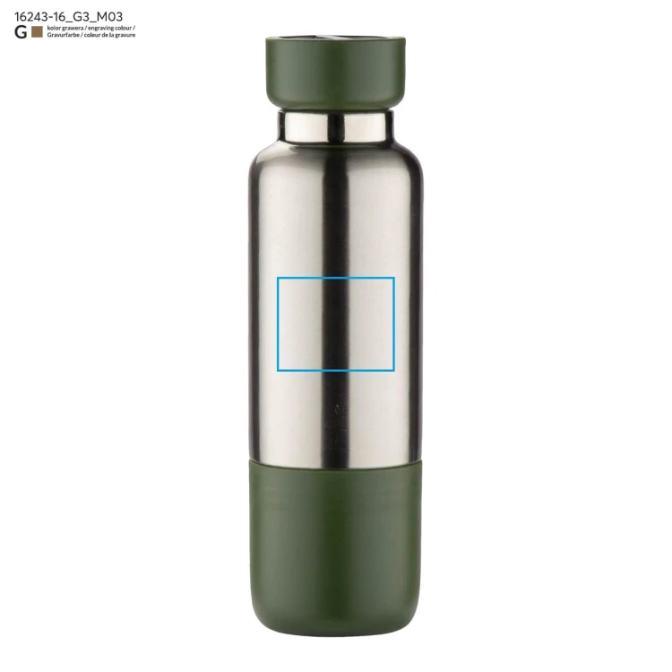 Butelka termiczna ze smyczką RON 500 ml oliwkowy