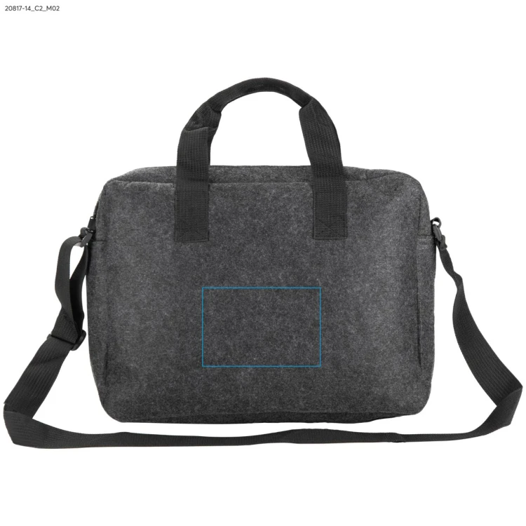 Torba na laptopa TEKKO szary z logo