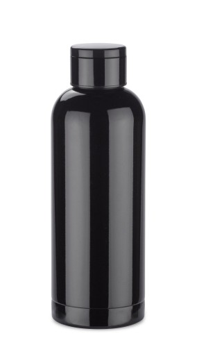 Butelka termiczna z termometrem CELIKA 500 ml czarny z logo