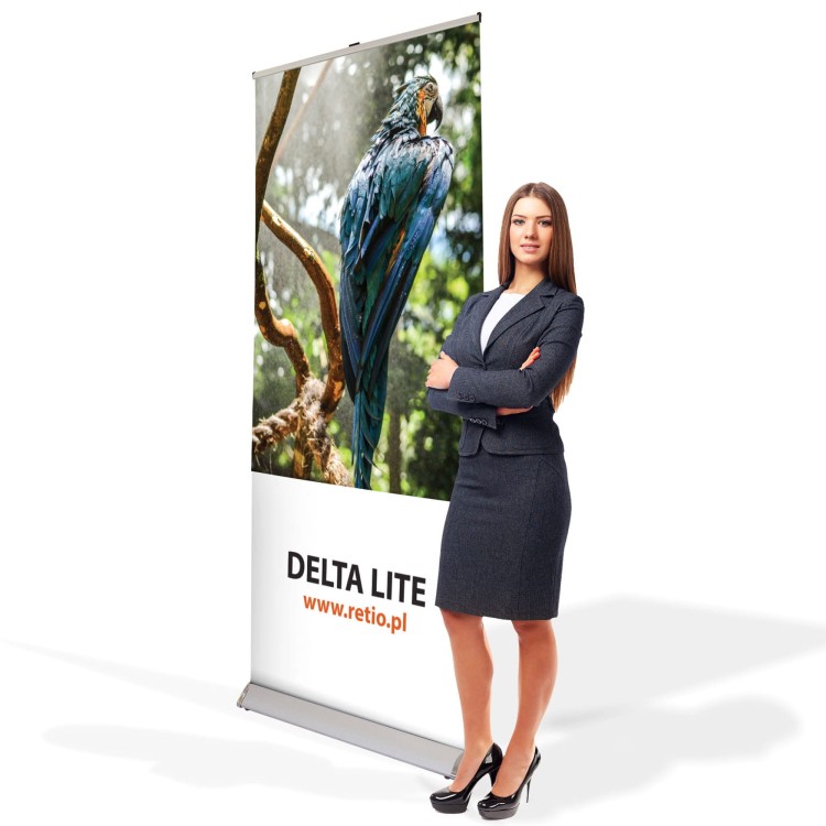 Rollup Delta Lite 120 x 200 cm stojak reklamowy rozwijany z opcją wydruku