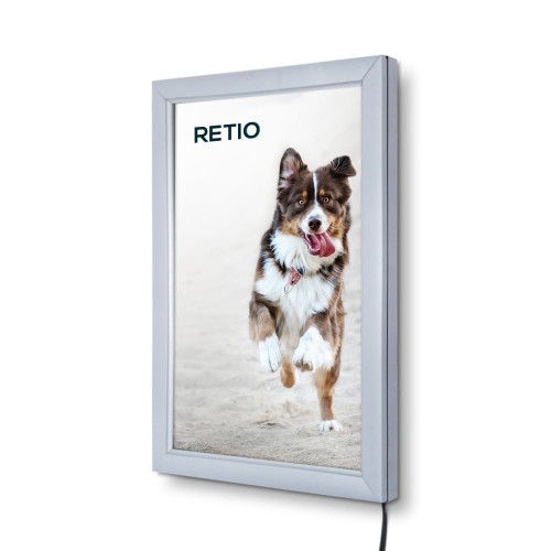Ramka LED podświetlana PLED Economy A4 (21,0 x 29,7 cm) rama na plakat zdjęcia obraz zatrzaskowa OWZ podświetlana rama plakatowa wysokiej jakości